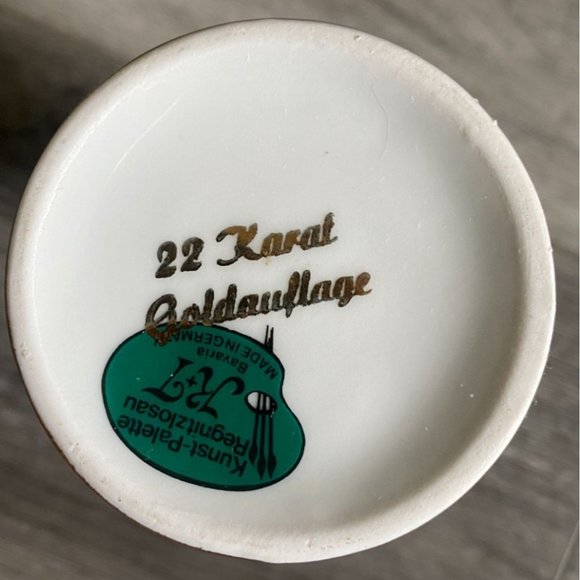 Vintage kunst-palette regnitzlosau kt bavaria vase-6.75" Tall-Courting Couple - Picture 6 of 7